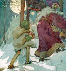 Page und Monarch, sie gingen hinaus, sie gingen zusammen hinaus