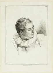 Männerkopf (nach links gedreht)