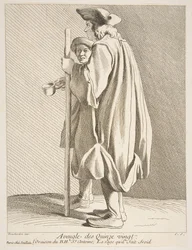 Ein Blinder aus dem Quinze-Vingts-Hospital, 1738