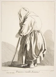 Eine arme alte Frau