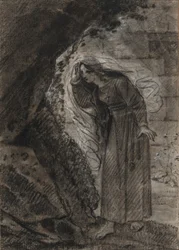 Agnès betritt eine Grotte, um 1790-1800