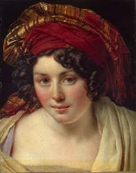Kopf einer Frau mit Turban, ca. 1820