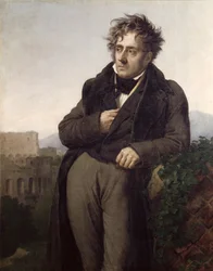 Porträt von Francois Rene (1768-1848) Vicomte de Chateaubriand, ca. 1811