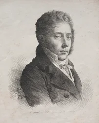 Sammlung lithografischer Versuche: Porträt von M. Coupin de La Couperie