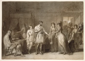 Bayard lehnt die Geschenke seiner Gastgeberin in Brescia ab