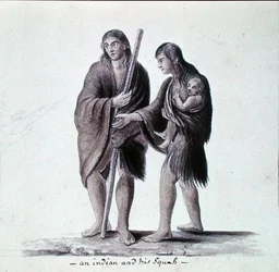 Ein Indianer und seine Squaw