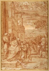Die Rückkehr des verlorenen Sohnes, nach Annibale Carracci