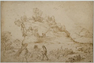Landschaft und Figuren