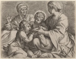Madonna und Kind mit den Heiligen Elisabeth und Johannes dem Täufer (La Madonna della Scodella)
