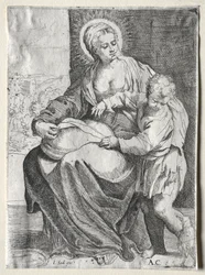 Madonna mit dem weißen Raben, 1500er