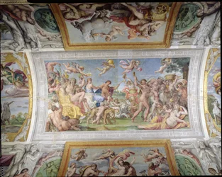 Die Galleria di Carracci (Detail des Triumphs von Bacchus und Ariadne)