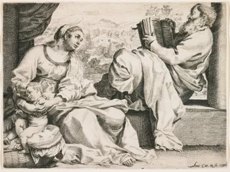 Die Heilige Familie mit Johannes dem Täufer
