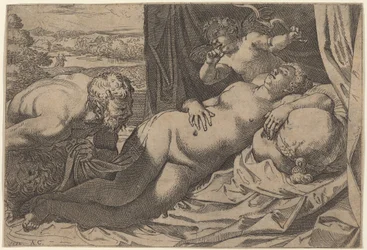 Venus und ein Satyr