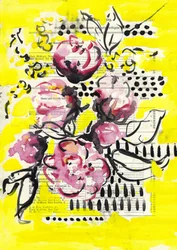 Lebendige rosa Blumen