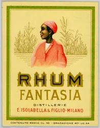 Werbung für Fantasia-Rum, Zuckerrohrplantage (Anfang des 20. Jahrhunderts)