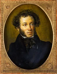 Porträt des Dichters Alexander Sergejewitsch Puschkin (1799-1837)