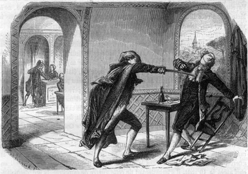 Ermordung des Abgeordneten Louis-Michel Le Peletier, Marquis de Saint-Fargeau (Saint-Fargeau)