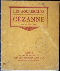 Titelblatt des Ausstellungskatalogs „Die Aquarelle von Cézanne“