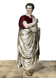 Felicity-Auguste Saillot genannt Desmousseaux französischer Schauspieler (1785 -1854) in der Rolle des Roscius in „Sylla“ von Etienne de Jouy (1764-1846)
