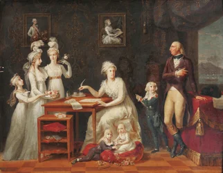 König Ferdinand IV. von Neapel und Sizilien mit seiner Familie