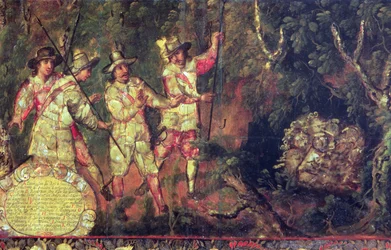 Vier Spanier entdecken aztekischen Schatz, plündern ihn aber nicht