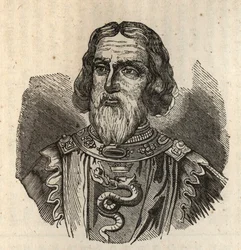 Galeas I. Visconti - Galeazzo I. Visconti - Galeazzo Primo Visconti - 1277-1328 - Gravur