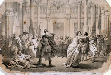 Illustration von Ein Maskenball, Oper von Giuseppe Verdi