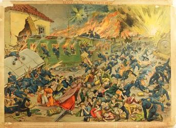 Die Schlacht bei Tchortkiv (Tchertkov) 1914 - Die Schlacht bei Czortkow von Anonym