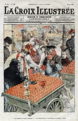 Die Orangenhändler (La Valence) in Paris im Jahr 1905 - Titelblatt von „La-Croix-Illustrée“ von 1905