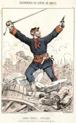 Erinnerungen an die Belagerung von Paris: Mobile Garde - Offizier: Ohne Gefahr besiegt zu werden, triumphiert ohne Ruhm.