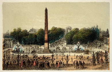 Paris 1874: La Place de la Concorde, Private Sammlung