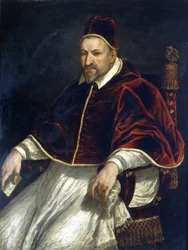 Paul V. (1605 - 1621). Anonymes Gemälde. Rom, Museum von Rom