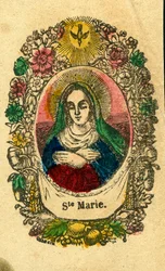 Andachtsbild: Die Jungfrau Maria (Epinal-Druck)