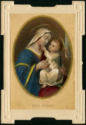 Frommes Bild: Jungfrau Maria mit Jesus