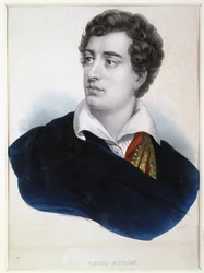 Porträt des Dichters Lord George Noel Byron (1788-1824)