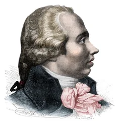 Porträt von Adrien-Marie Legendre (1752-1833) französischer Mathematiker - Porträt von Adrien Marie Legendre, französischer Mathematiker (1752-1833) - Gravur in „Histoire des Girondins“ von Alphonse de Lamartine (1790-1869) 1865-1866 - Private Sammlung