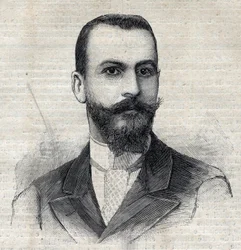 Porträt von Casimir Maistre (1867-1957), französischer Entdecker in Afrika. Gravur in "Le Petit Parisien"