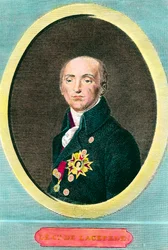 Porträt von Etienne de La Ville, Graf De Lacepede, französischer Naturforscher. Anonyme Gravur