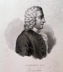 Porträt von Leo Leonardo (Gravur)