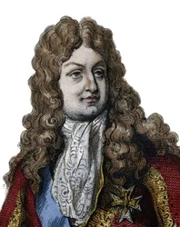 Porträt von Philippe II., Herzog von Orléans (1674-1723), Mitglied der königlichen Familie von Frankreich und Regent des Königreichs von 1715 bis 1723. Illustration aus „Le Plutarque Français“ von Edmond Mennechet
