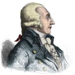 Porträt von Pierre Roger Ducos (1747-1816), französischer Politiker - Gravur in „Geschichte der Girondisten“ von Alphonse de Lamartine