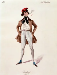 Porträt eines Studenten, aus La Bohème von Puccini (1892-1895)