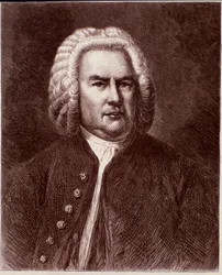 Porträt des deutschen Komponisten Johann Sebastian Bach