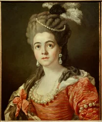 Porträt der Komödiantin Adrienne Lecouvreur (1692-1730), Geliebte des Marschalls von Sachsen