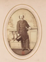 Porträt des Komponisten Luigi Arditi (1822-1903), Anonym. Albumin-Foto. Private Sammlung