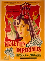 Plakat für den Film „Violettes imperiales“ von Henry Roussel