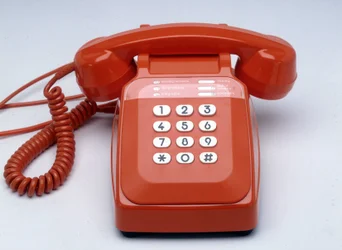 S63 orangefarbenes Plastikschlüsseltelefon