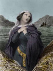 Heilige Adelaide oder Adelaide von Burgund (931-999) - Adelaide von Italien - auch genannt Adelaide von Burgund - in „Die Heiligen Frauen“. 1852.