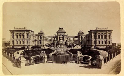 Die Stadt Marseille und ihre Umgebung um 1885-1890: Der Lonchamp-Palast (Museum der Schönen Künste)