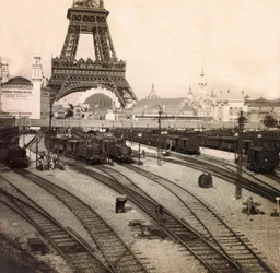 Weltausstellung 1900 - Exposition Universelle de 1900 in Paris: Der Bahnhof Champs de Mars - Privatsammlung